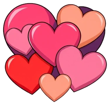 Hearts coloring pages