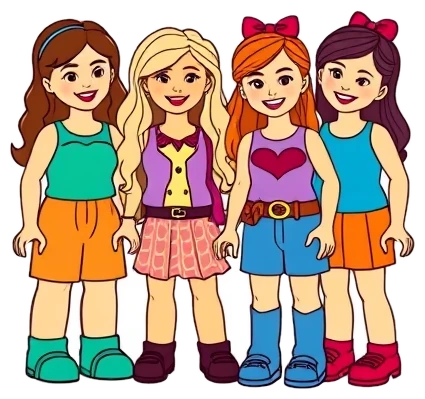 Lego Friends coloring pages