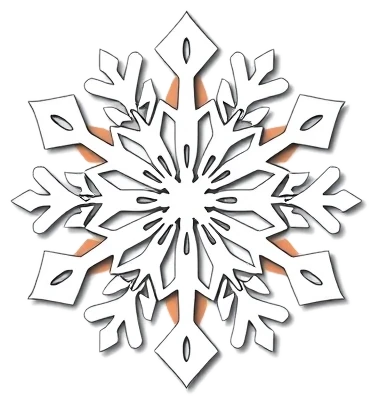 Paper snowflake template
