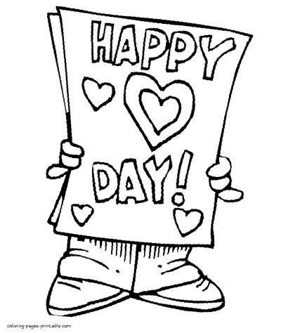 Saint Valentine coloring page for teens