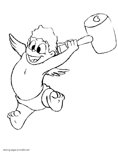 Valentine printable coloring sheets for kids