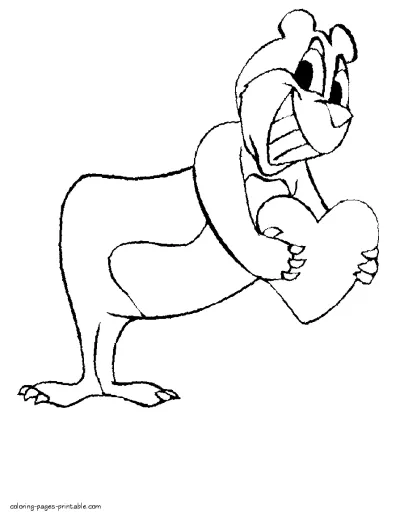 St. Valentine coloring page for free
