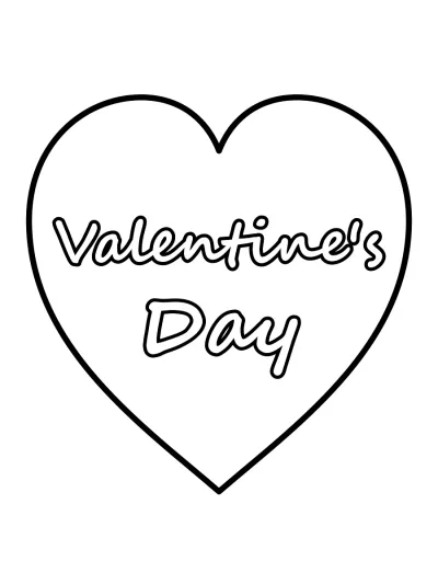 Cute valentine printable coloring pages