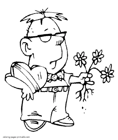 Valentine's day printable coloring pages