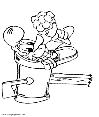 Valentine's Day coloring sheet for print