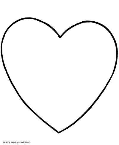 Coloring pages for toddlers - Simple Heart picture