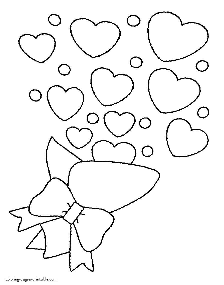Valentine's coloring pages printable Valentine's coloring pages printable - Holiday