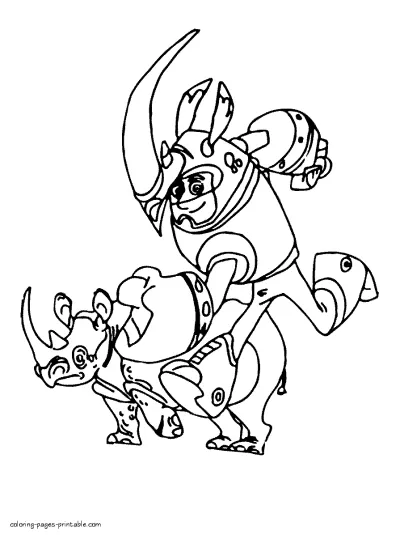 Wild Kratts coloring sheet for children