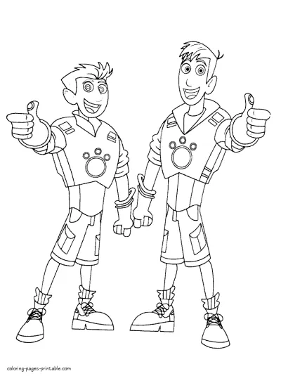 Kratts brothers printable coloring pages