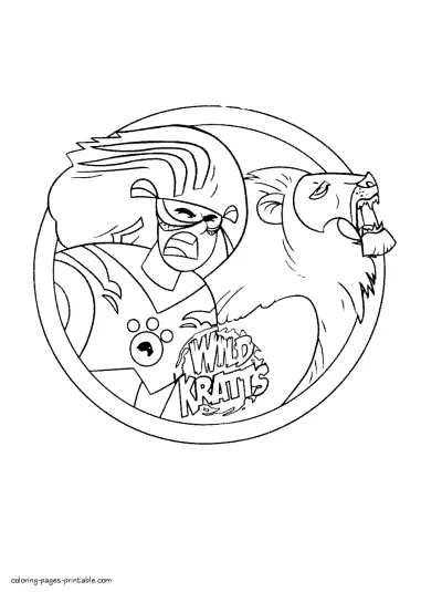The Wild Kratts. Colouring pages to print