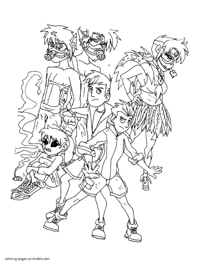 Wild Kratts coloring free pages