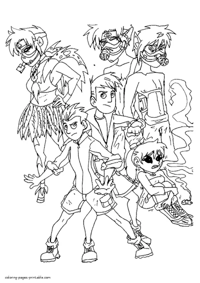 Coloring pages of the cartoon characters. Wild Kratts