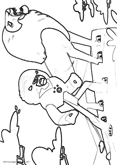 Coloring pages of cartoon episodes. The Wild Kratts