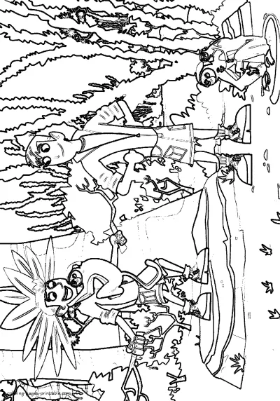 Coloring page of Wild Kratts series episode