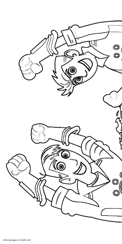 Wild Kratts game characters coloring pages for children