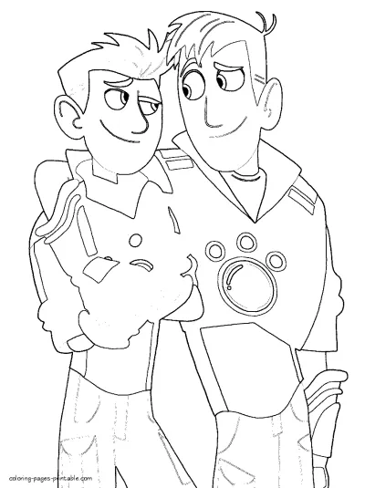 Printable Wild Kratts coloring book