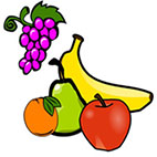 Fruits coloring pages for preschoolers
