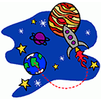 Space coloring pages to print