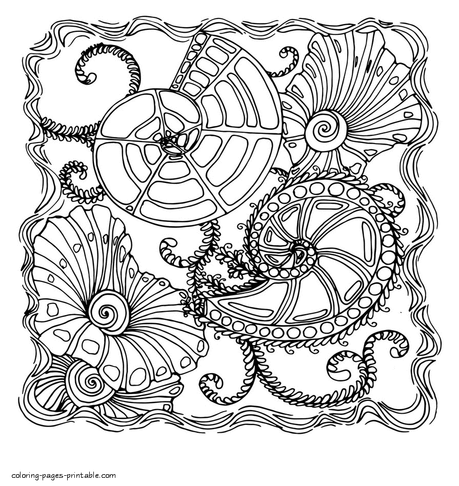 Hard Abstract Art Coloring Pages
