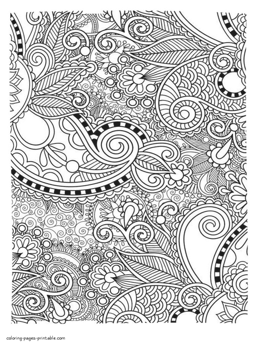 Free Printable Abstract Coloring Pages For Adults    COLORING ...