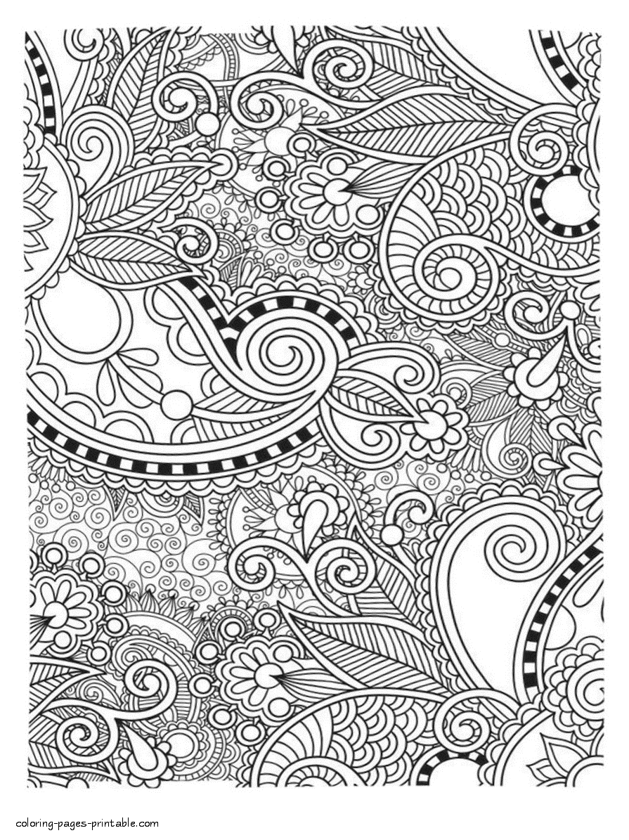 free printable abstract coloring pages for adults