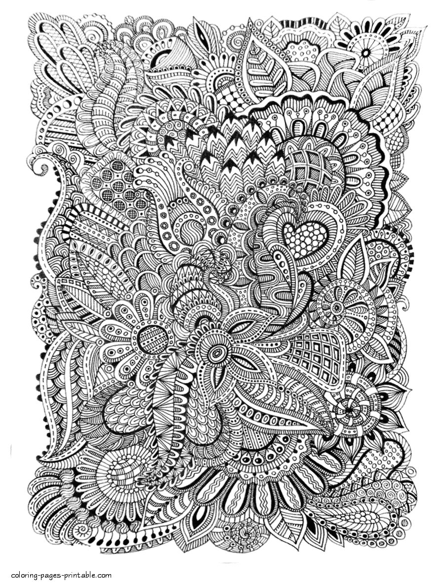 Abstract Coloring Sheets || COLORING-PAGES-PRINTABLE.COM