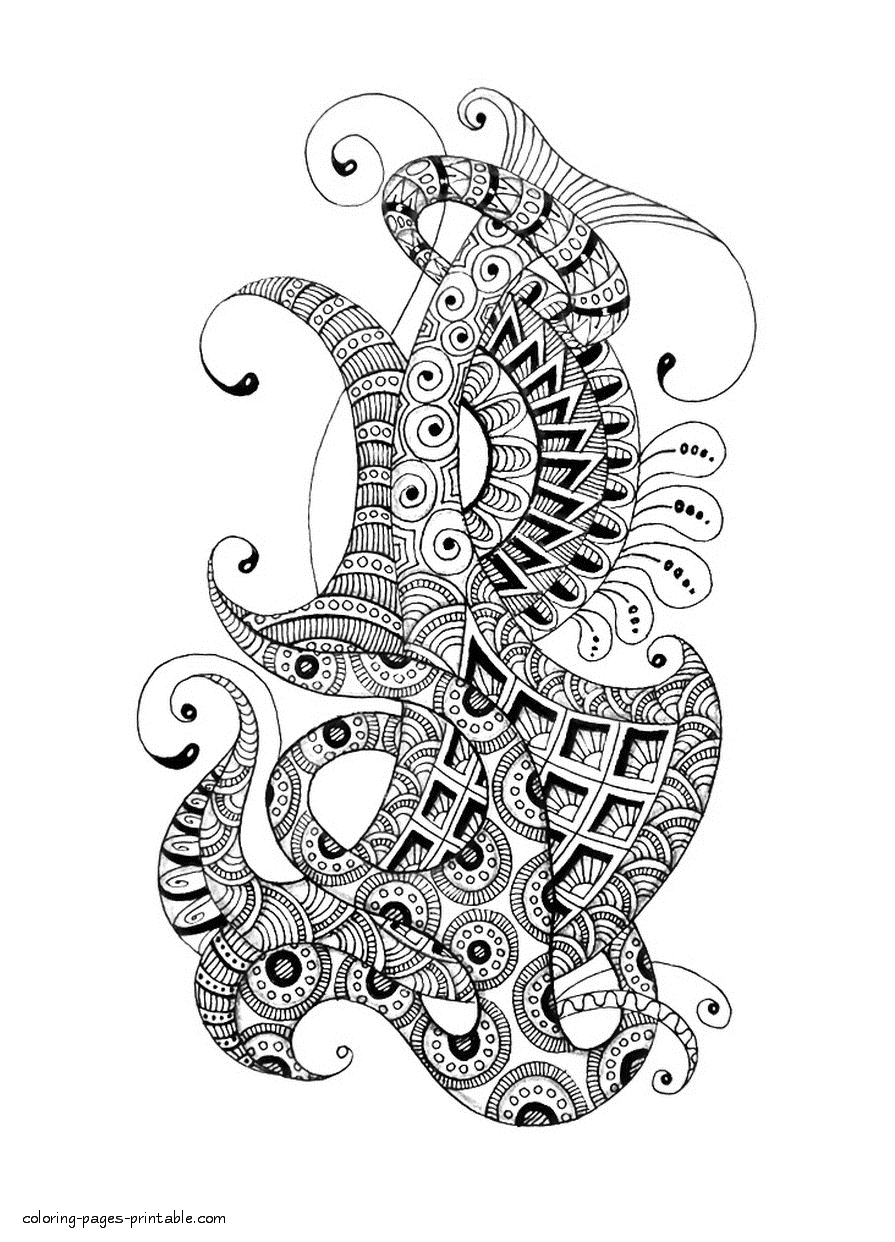 Free Printable Abstract Coloring Pages || COLORING-PAGES-PRINTABLE.COM