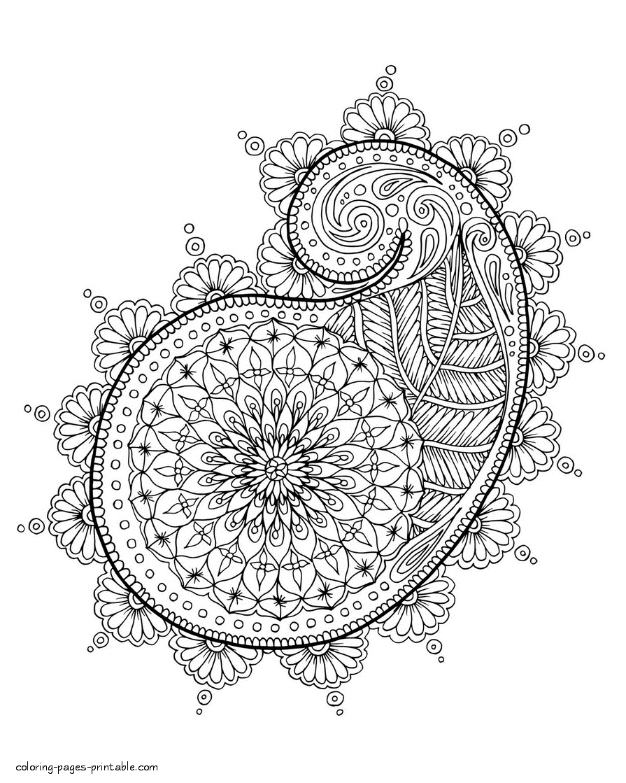 Abstract Adult Coloring Books Printable