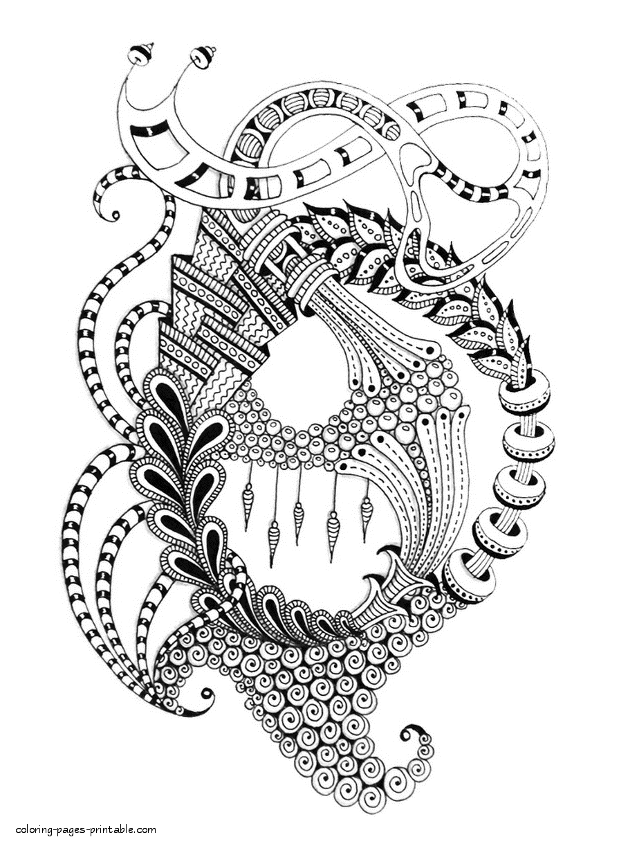 Printable Abstract Coloring Pages For Adults