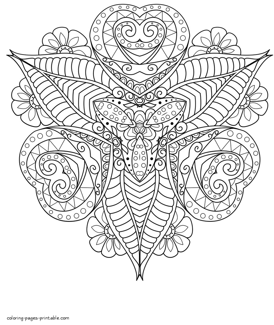 Abstract Design Adult Coloring Pages