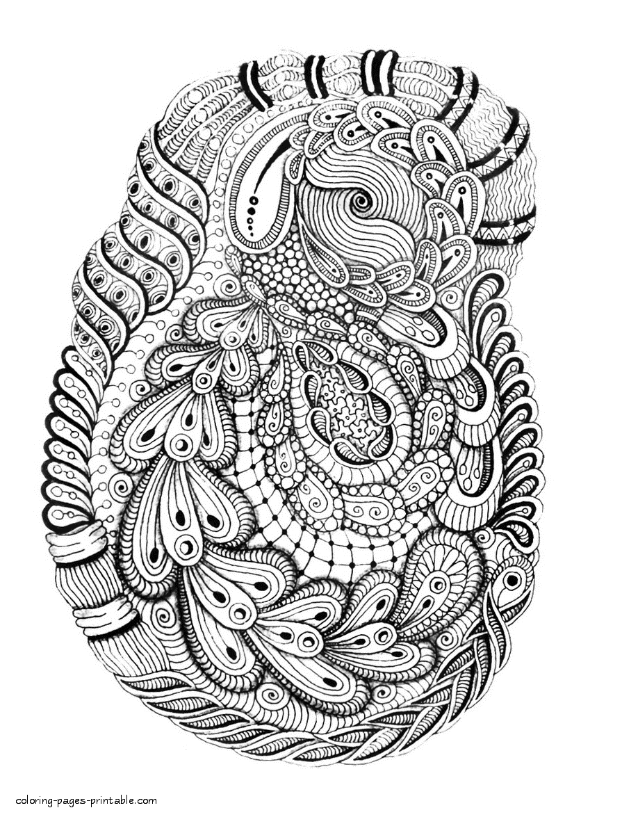 Free Abstract Coloring Pages For Adults Coloring Pages Printablecom 