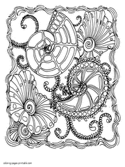 Hard Abstract Art Coloring Pages