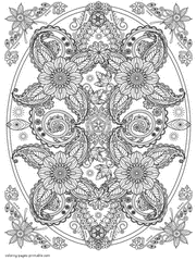 Complicated Abstract Coloring Pages For Free
