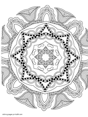 Abstract Coloring Sheet Printable For Free