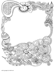 Printable Abstract Coloring Pictures For Adults