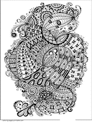 Groovy Abstract Coloring Book For Adults