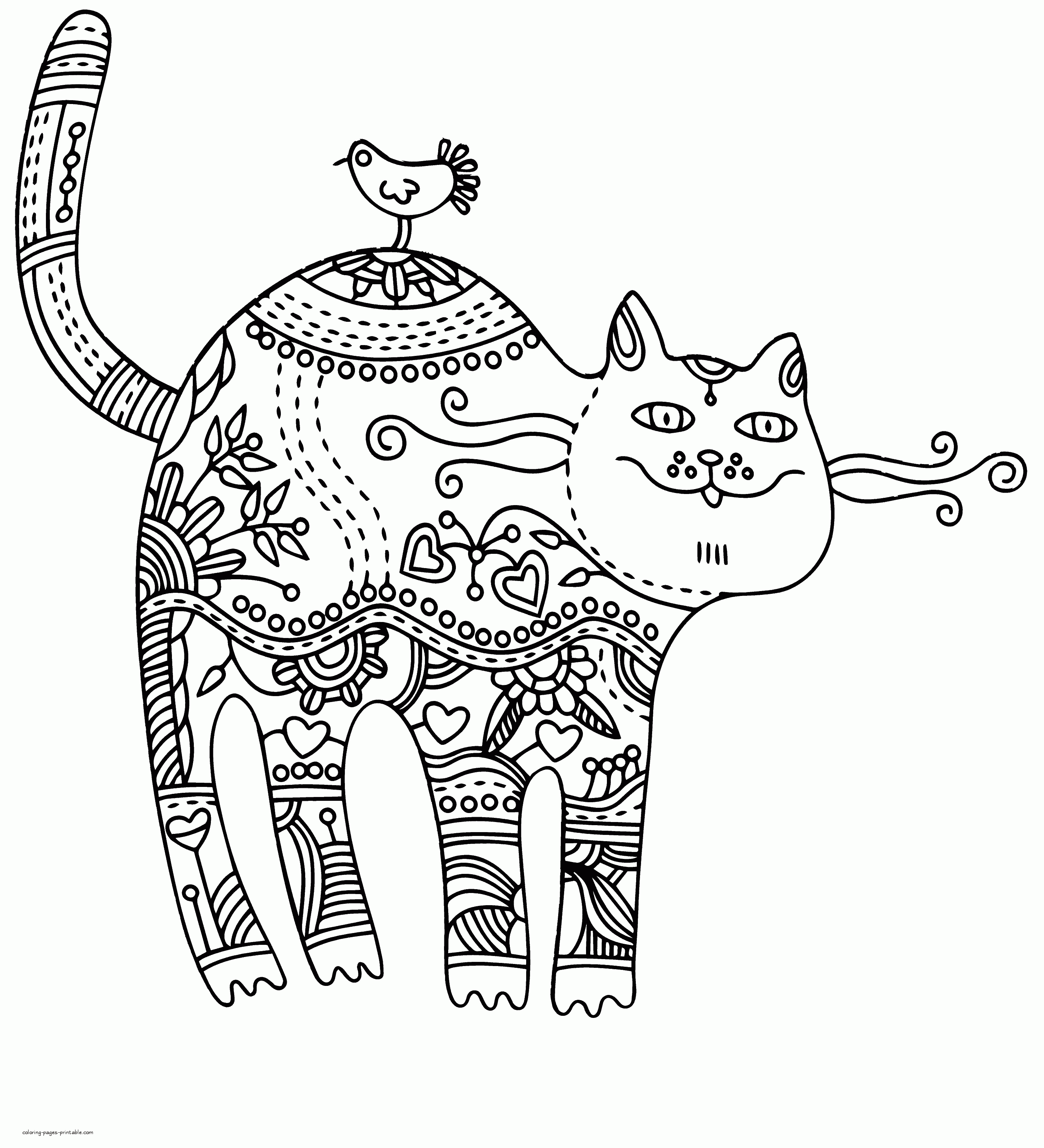 Free Animal Coloring Pages For Adults || COLORING-PAGES-PRINTABLE.COM