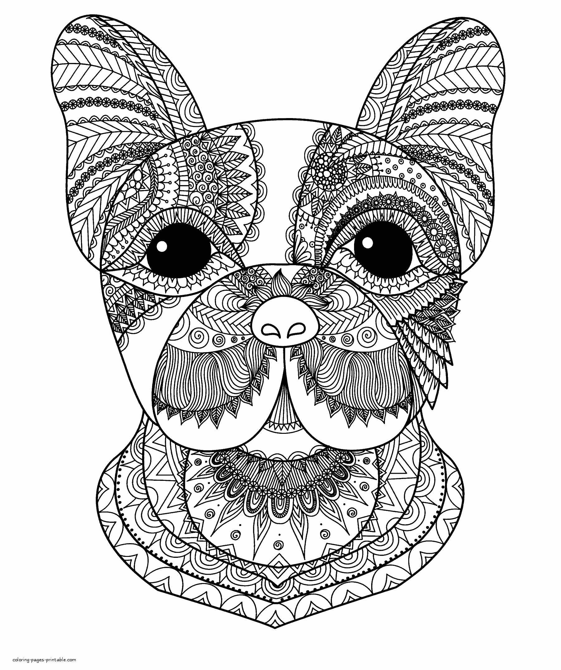 Intricate Animal Coloring Pages    COLORING PAGES PRINTABLE.COM