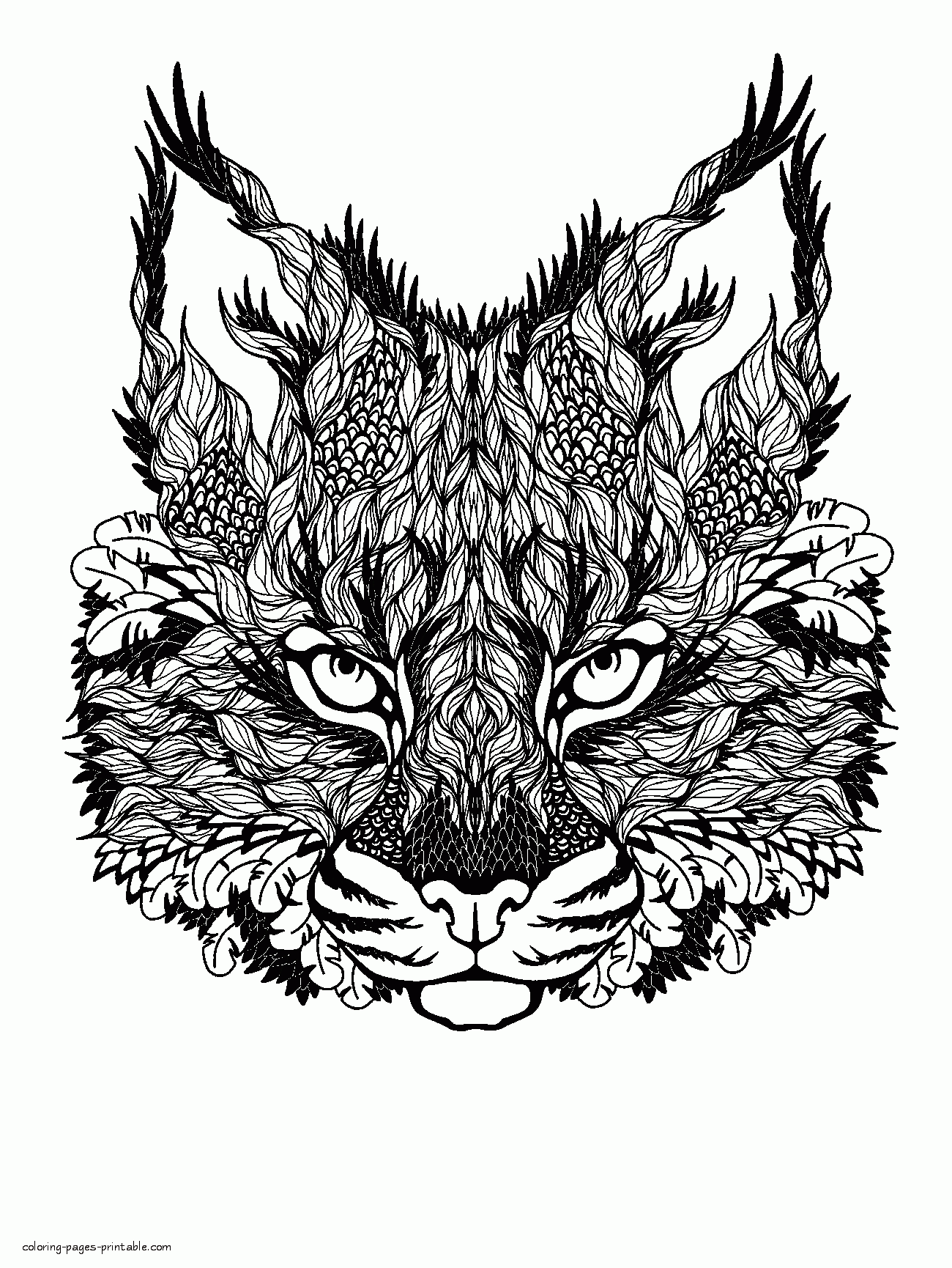 Download Printable Hard Coloring Pages Of Animals