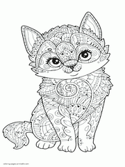 animal coloring pages online for adults