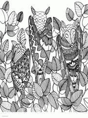 Free Woodland Animal Coloring Pages For Adults