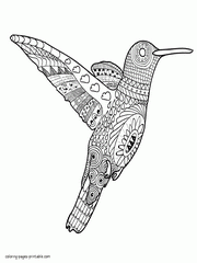 Printable Adult Coloring Pages Birds