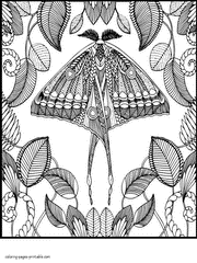 Printable Butterfly Coloring Pages Adults