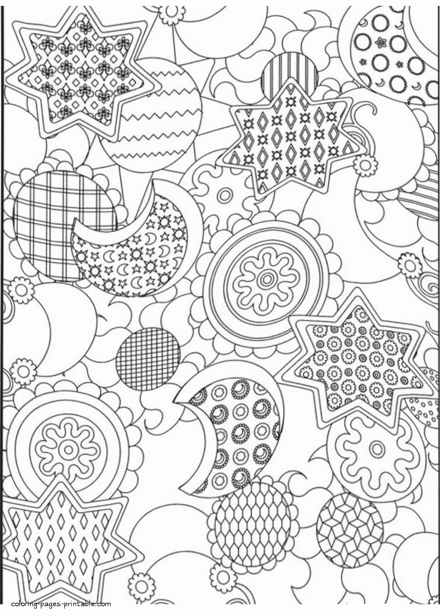 Detailed Christmas Coloring Pages For Adults. Free pics