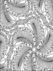 Free Printable Christmas Coloring Pages For Adults. Tree branches