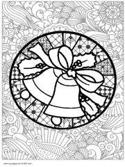 Coloring Pages For Adults Christmas Bells