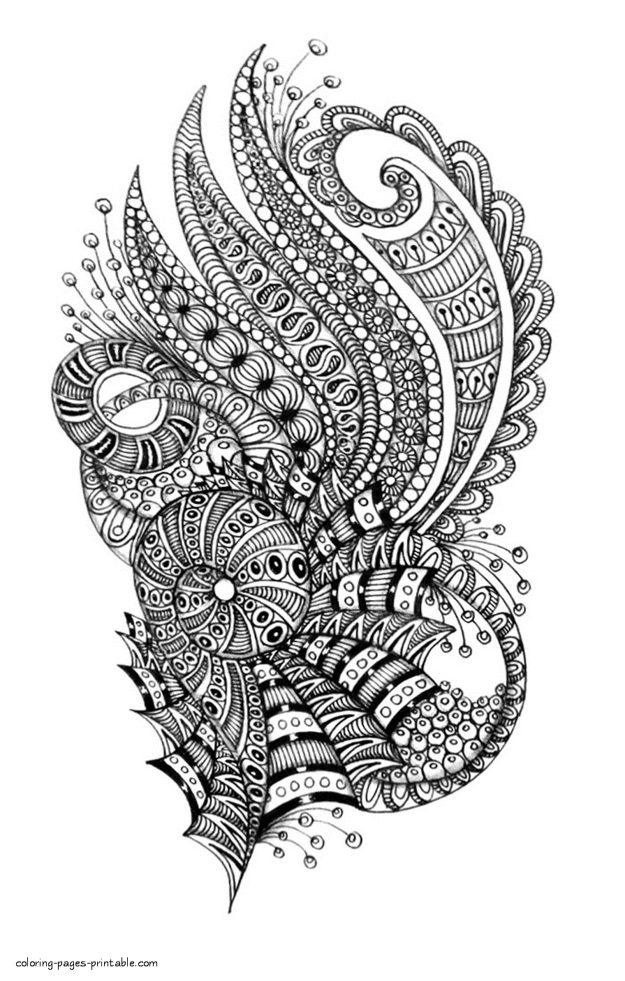Awesome Flower Coloring Pages To Print For Adults