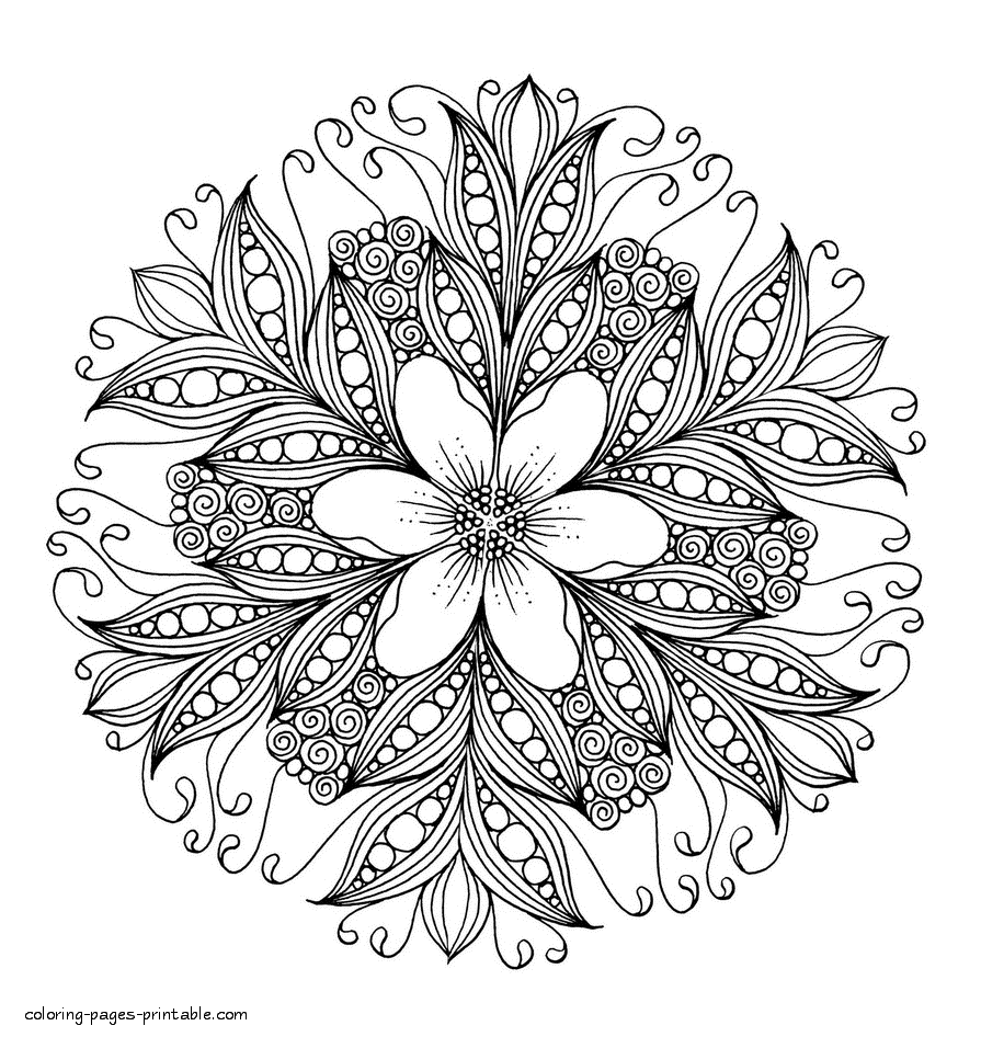 The Flower Garden Coloring Book To Print