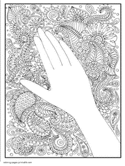 Difficult Flower Coloring Books For Adults