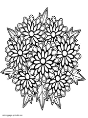 Flower Coloring Pages That You Can Print For Free